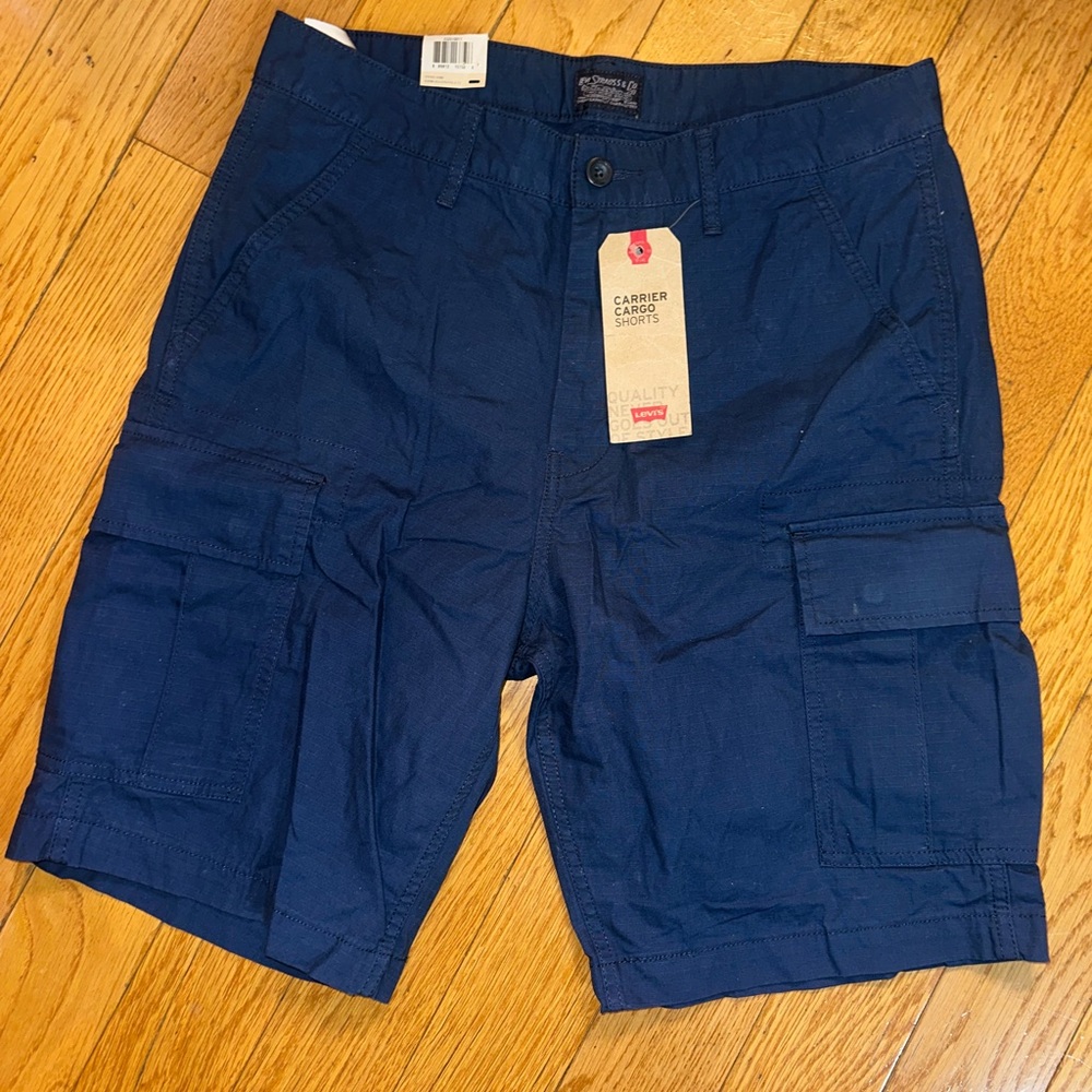 Levi's Men's Navy Cargo Shorts